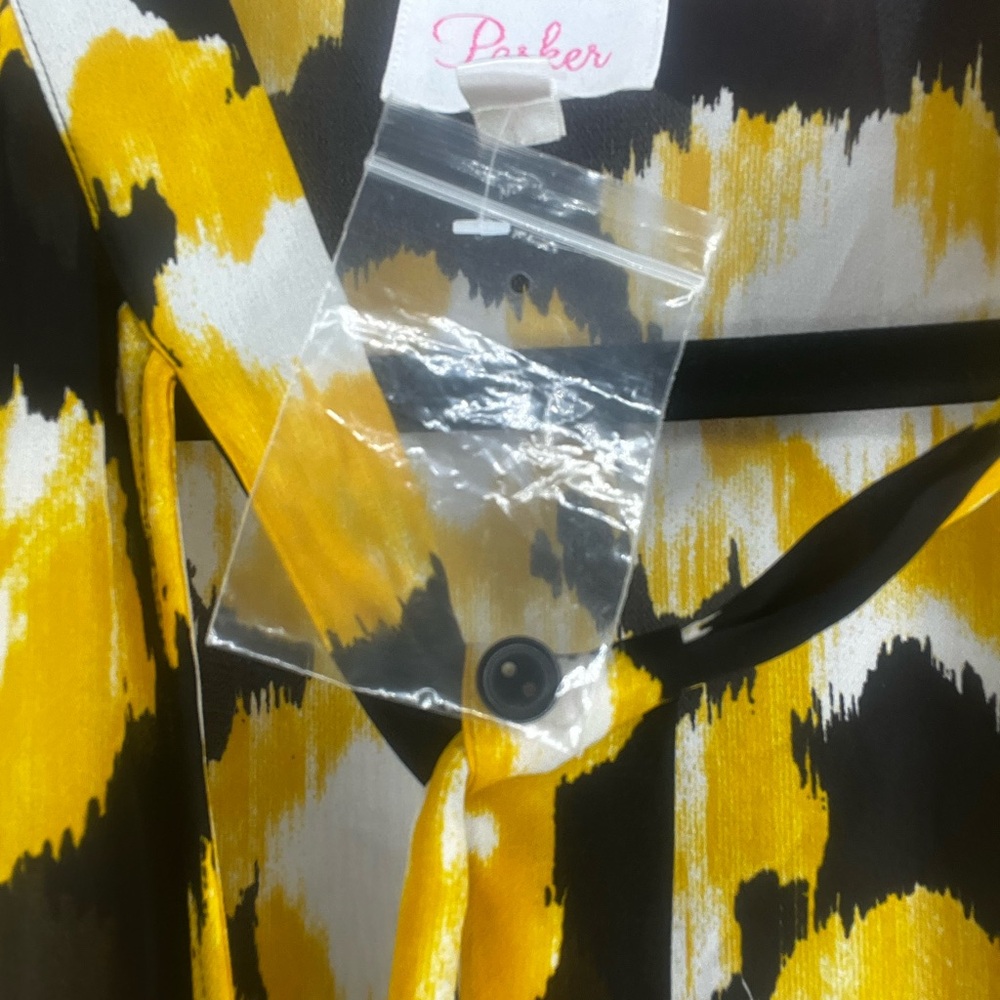 Yellow and Black Women's Top - Picture 2 of 4